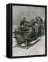 Public Sledge, Halfpenny Fare-Frederic De Haenen-Framed Stretched Canvas