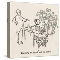 Public Speaking-William Heath Robinson-Stretched Canvas