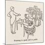 Public Speaking-William Heath Robinson-Mounted Art Print