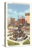 Public Square, Cleveland-null-Stretched Canvas