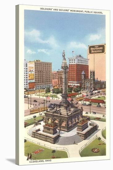 Public Square, Cleveland-null-Stretched Canvas