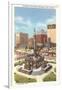 Public Square, Cleveland-null-Framed Art Print