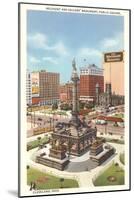 Public Square, Cleveland-null-Mounted Art Print