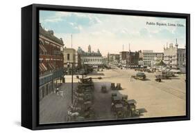 Public Square, Lima, Ohio-null-Framed Stretched Canvas