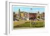 Public Square, Troy-null-Framed Art Print