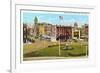 Public Square, Troy-null-Framed Art Print