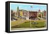 Public Square, Troy-null-Framed Stretched Canvas