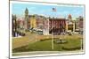 Public Square, Troy-null-Mounted Art Print