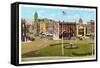 Public Square, Troy-null-Framed Stretched Canvas