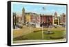Public Square, Troy-null-Framed Stretched Canvas
