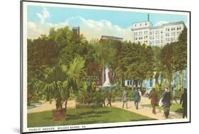 Public Square, Wilkes-Barre, Pennsylvania-null-Mounted Art Print