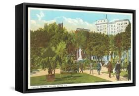 Public Square, Wilkes-Barre, Pennsylvania-null-Framed Stretched Canvas