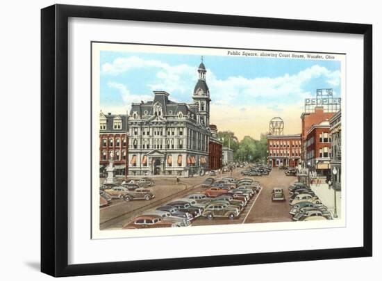 Public Square, Wooster-null-Framed Art Print