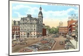 Public Square, Wooster-null-Mounted Art Print