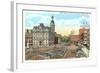 Public Square, Wooster-null-Framed Art Print