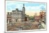 Public Square, Wooster-null-Mounted Art Print