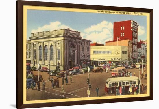 Public Square, York, Pennsylvania-null-Framed Art Print