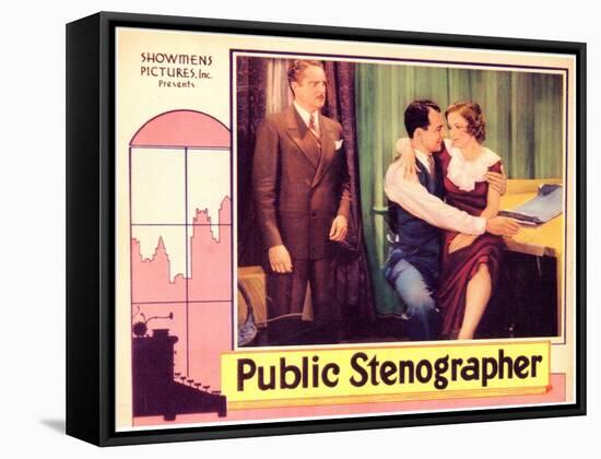 Public Stenographer, 1934-null-Framed Stretched Canvas
