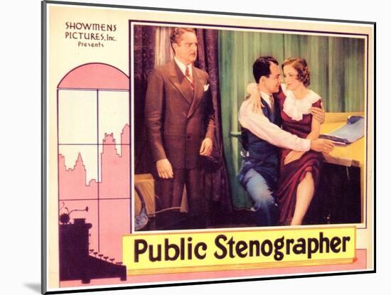 Public Stenographer, 1934-null-Mounted Art Print