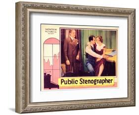 Public Stenographer, 1934-null-Framed Art Print