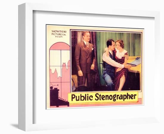 Public Stenographer, 1934-null-Framed Art Print