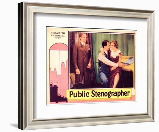 Public Stenographer, 1934-null-Framed Art Print