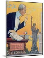 Publicity Calendar for the Cigarette Paper Manufacturer 'Rizla', Depicting President Woodrow Wilson-French School-Mounted Giclee Print