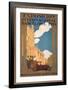 Publicity Poster for the International Exhibition, Barcelona, 1929-null-Framed Giclee Print