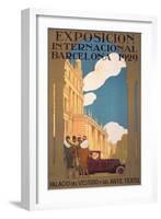 Publicity Poster for the International Exhibition, Barcelona, 1929-null-Framed Giclee Print