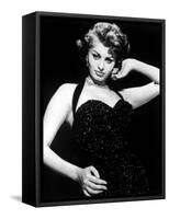 Publicity Shot of Sophia Loren Taken to Promote the Pride and the Passion, 1957-null-Framed Stretched Canvas