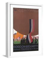 Publisher Gordon Bennett Invites You To A Rally In Stuttgart-null-Framed Art Print