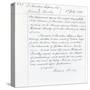 Publishing Contract Between Joseph Sheridan Le Fanu and Richard Bentley for 'The Chronicles of…-null-Stretched Canvas