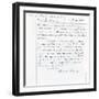 Publishing Contract Between Joseph Sheridan Le Fanu and Richard Bentley for 'The Chronicles of…-null-Framed Giclee Print