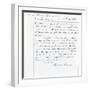 Publishing Contract Between Joseph Sheridan Le Fanu and Richard Bentley for 'The Chronicles of…-null-Framed Giclee Print