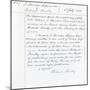 Publishing Contract Between Joseph Sheridan Le Fanu and Richard Bentley for 'The Chronicles of…-null-Mounted Giclee Print