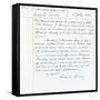 Publishing Contract Between Joseph Sheridan Le Fanu and Richard Bentley for 'The Chronicles of…-null-Framed Stretched Canvas