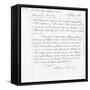 Publishing Contract Between Joseph Sheridan Le Fanu and Richard Bentley for 'The Chronicles of…-null-Framed Stretched Canvas