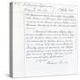 Publishing Contract Between Joseph Sheridan Le Fanu and Richard Bentley for 'The Chronicles of…-null-Stretched Canvas