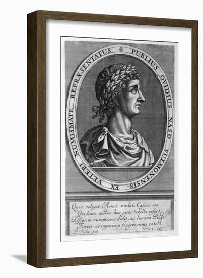 Publius Ovidius Naso Known as Ovid Roman Poet-P. Philips-Framed Art Print