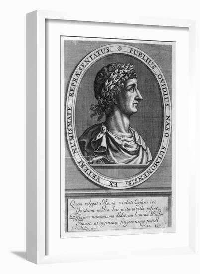 Publius Ovidius Naso Known as Ovid Roman Poet-P. Philips-Framed Art Print