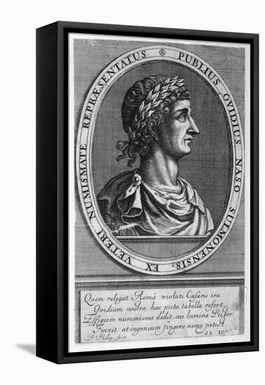 Publius Ovidius Naso Known as Ovid Roman Poet-P. Philips-Framed Stretched Canvas