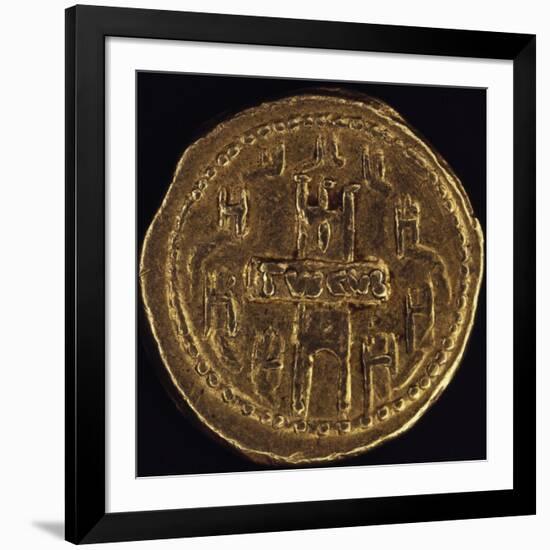 Publius Sulpicius Rufus Aureus Depicting Image of City of Tusculum with its Walls, 46 BC-null-Framed Giclee Print