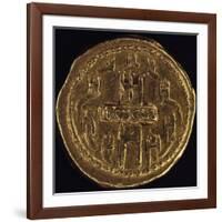 Publius Sulpicius Rufus Aureus Depicting Image of City of Tusculum with its Walls, 46 BC-null-Framed Giclee Print