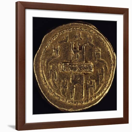 Publius Sulpicius Rufus Aureus Depicting Image of City of Tusculum with its Walls, 46 BC-null-Framed Giclee Print