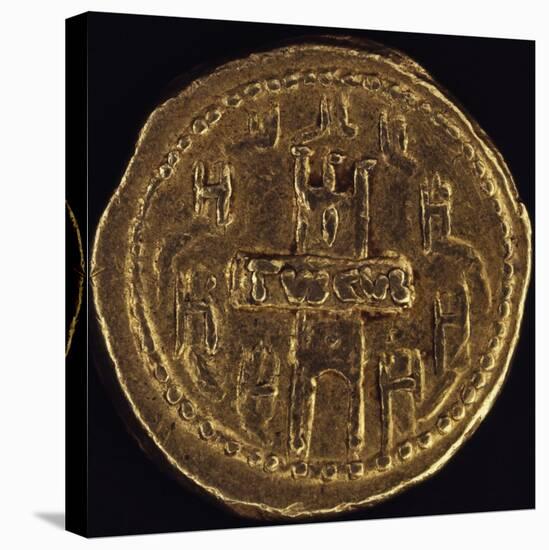 Publius Sulpicius Rufus Aureus Depicting Image of City of Tusculum with its Walls, 46 BC-null-Stretched Canvas