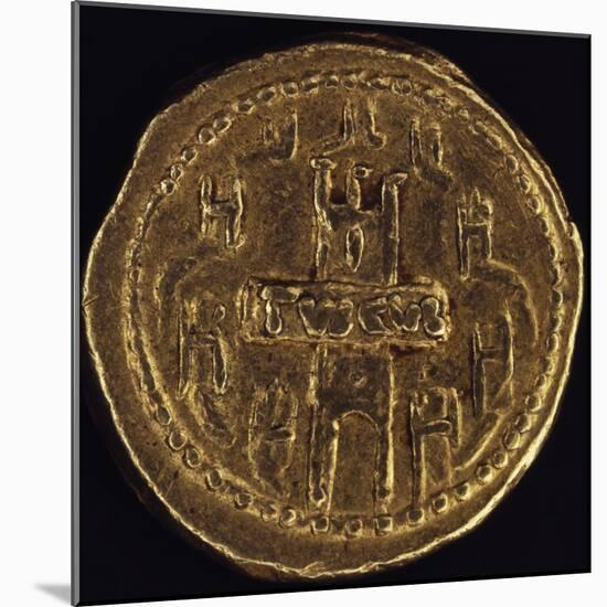 Publius Sulpicius Rufus Aureus Depicting Image of City of Tusculum with its Walls, 46 BC-null-Mounted Giclee Print