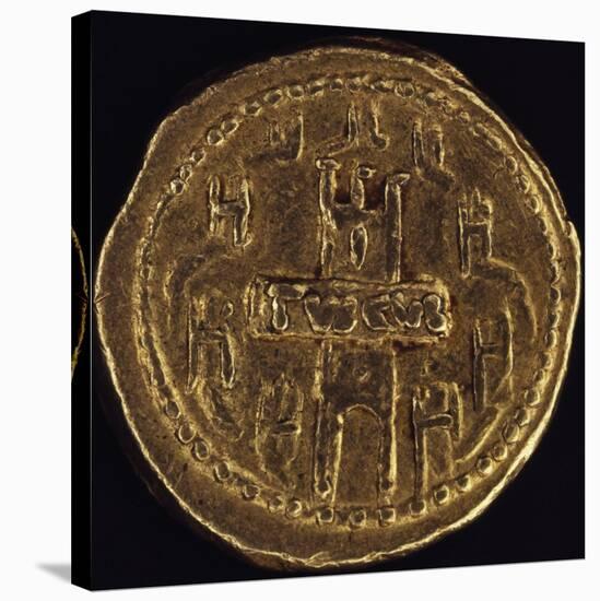 Publius Sulpicius Rufus Aureus Depicting Image of City of Tusculum with its Walls, 46 BC-null-Stretched Canvas