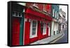 Pubs Lined Street, Kinsale, Ireland-George Oze-Framed Stretched Canvas