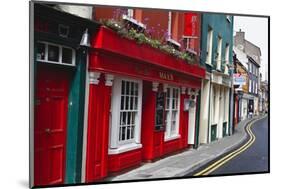 Pubs Lined Street, Kinsale, Ireland-George Oze-Mounted Photographic Print