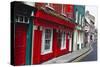 Pubs Lined Street, Kinsale, Ireland-George Oze-Stretched Canvas